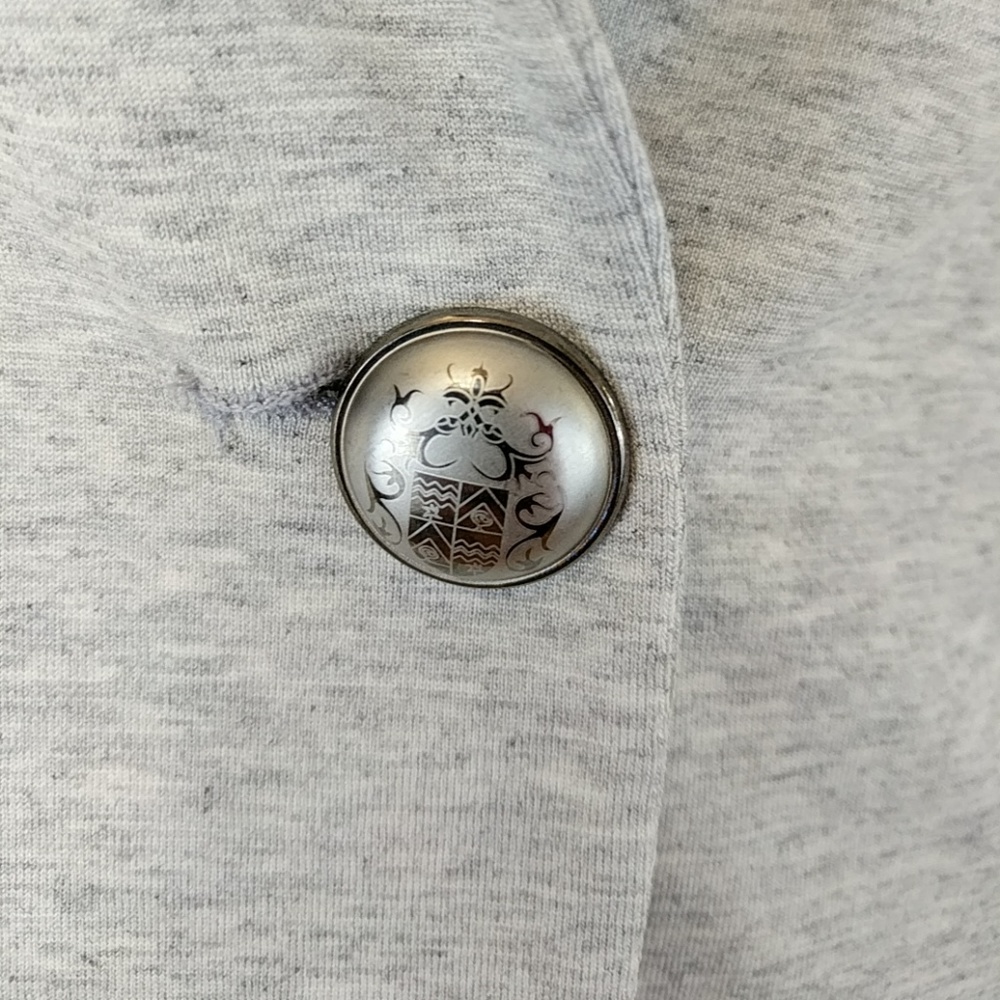 Zara Basic Heathered Grey Jacket Xs - image 2